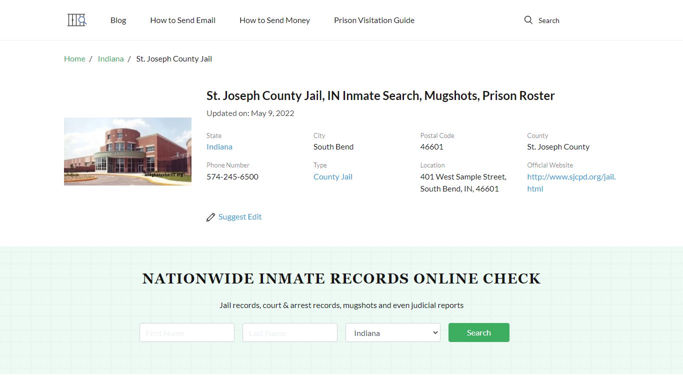 St. Joseph County Jail, IN Inmate Search, Mugshots, Prison ...