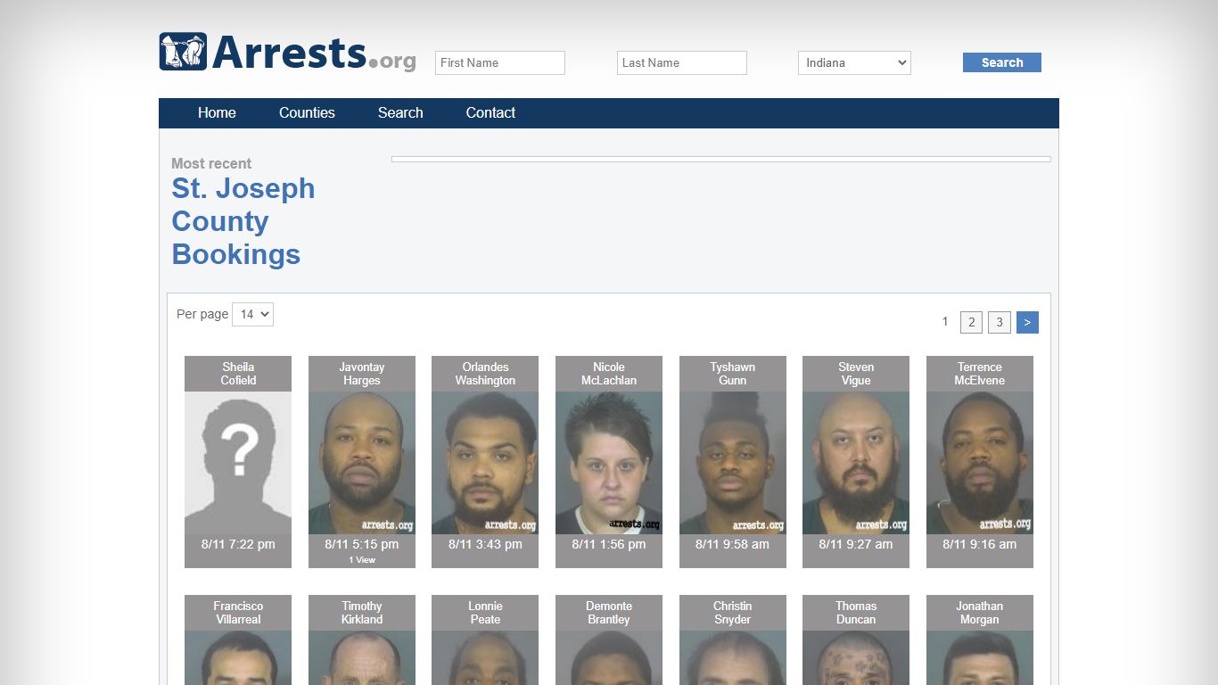 St. Joseph County Arrests and Inmate Search